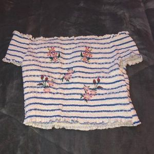 over the shoulder shirt